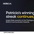 Patricia's winning streak continues; bags 3 awards at the Prestigious Brand Communicator Awards