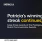 Patricia's winning streak continues; bags 3 awards at the Prestigious Brand Communicator Awards