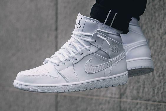 The all white air jordan is a classic [pinterest]
