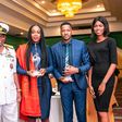 L-R: Otunba (Engr) Babatunde Alatise, Managing Director, Tuntise Investment Ltd and winner of the Nigerian Institute of Mining & Geosciences (NIMG) Icon of Mining and Geosciences Award; Rear Admiral B.E. Oluwagbamila, Director of Research and Developme...