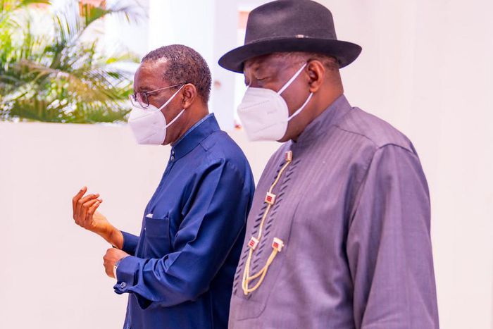 Gov Okowa with ex-President Goodluck Jonathan