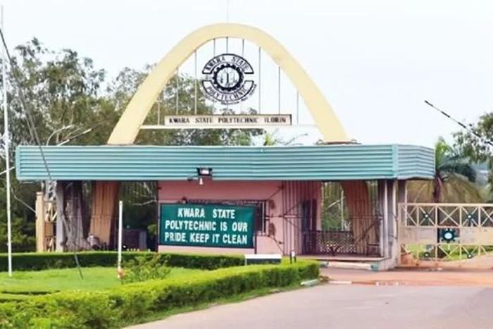 Kwara State Polytechnic main gate (GalaxyTV)