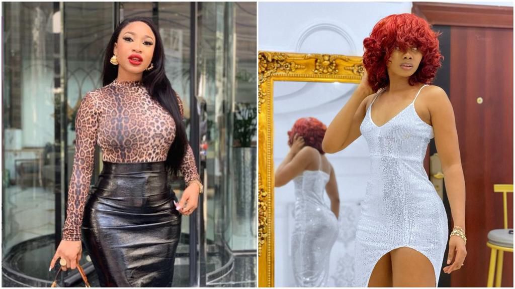 Nollywood actress Tonto Dikeh and Instagram influencer Janemena [Instagram/TontoDikeh] [Instagram/Janemena]