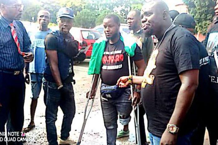 EndSARS anniversary: Hundreds take to the streets in Benin