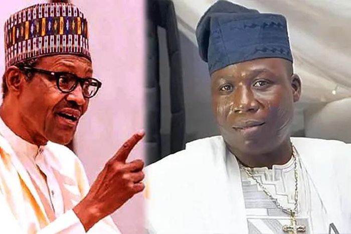 President Muhammadu Buhari and Sunday Adeyemo aka Sunday Igboho (NewsNigeria)