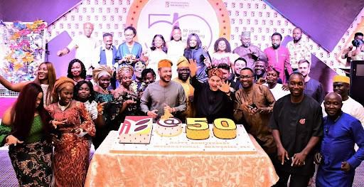 L-R: Legal & Corporate Affairs Director, International Breweries PLC (IBPLC), Mrs Temitope Oguntokun; commissioner for commerce and industry, Ogun State, Kikelomo Longe; Chairman of the Board, International Breweries PLC, HRM Nnaemeka Alfred Achebe; Sp...