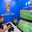 The Video Assistant Referee (VAR) operation room in Moscow