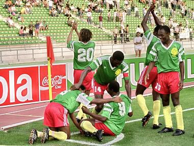 Cameroon stunned the world with an effervescent attacking style in 1990 [AFP/Gerard Fouet]