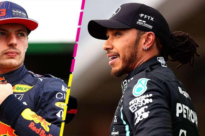 Lewis Verstappen (Left) is currently in pole position ahead of Lewis Hamilton (Right) at Sunday's Grand Prix in Abu Dhabi