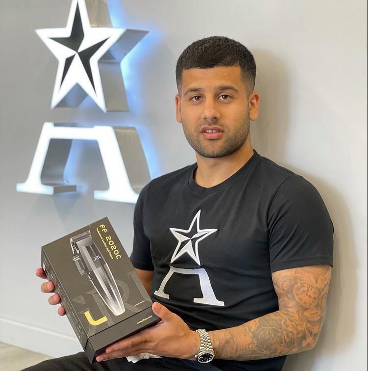 Ahmed Aslawani is the most popular UK based barber among professional footballers