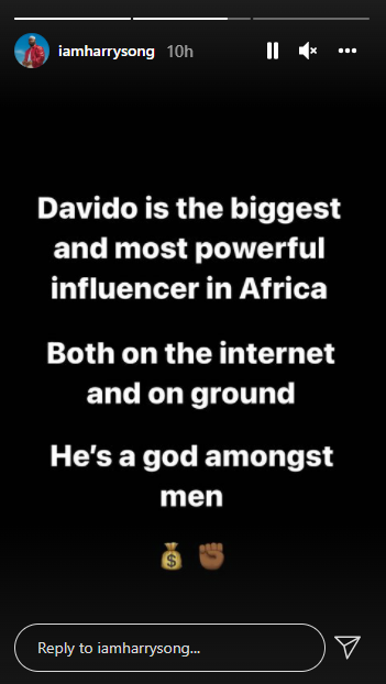Harrysong hails Davido after raising over N140M on social media