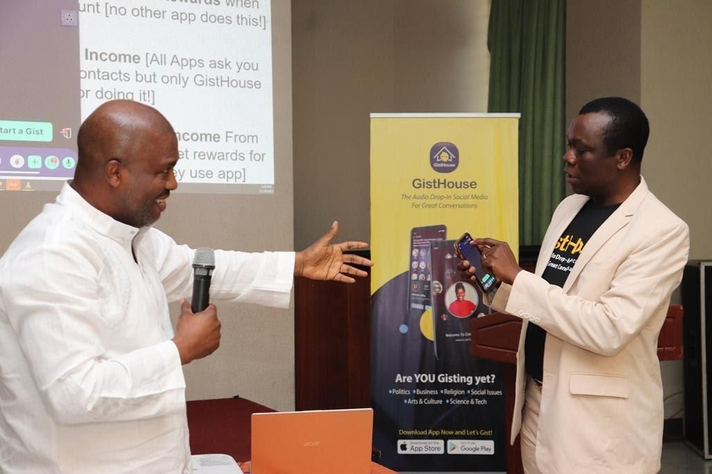 GISTHOUSE launches 1st Afrocentric Audio Conversation App n Lagos withTop influencers In Attendance. (GISTHOUSE)