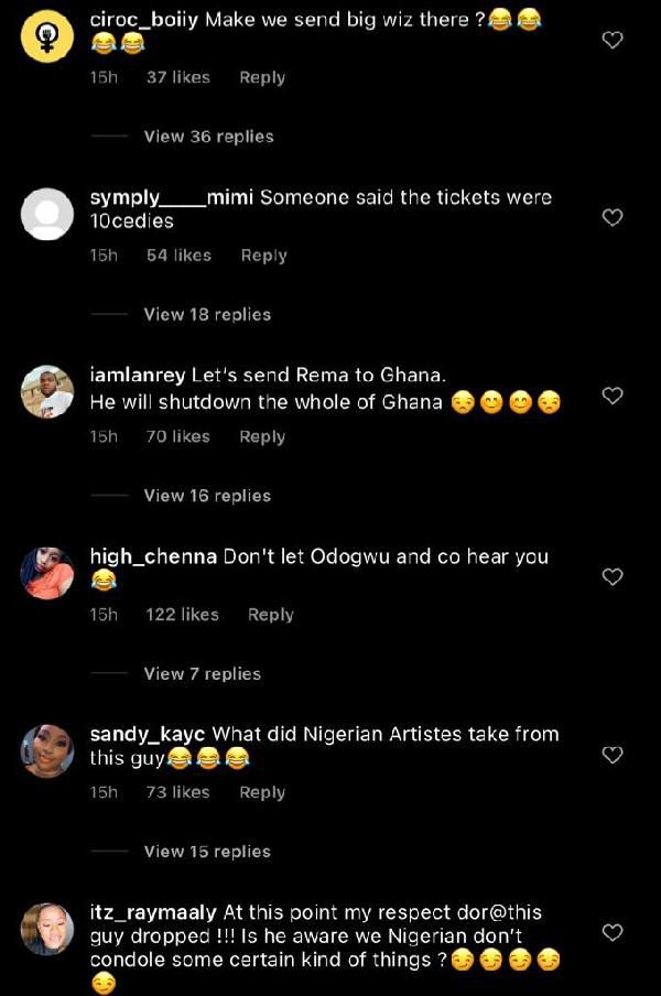 Nigerians descend on Shatta Wale