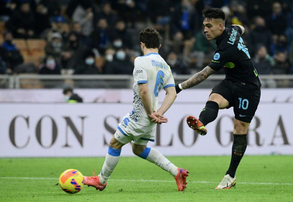 Lautaro Martinez fired the crucial goal for Inter Milan in their win over Napoli