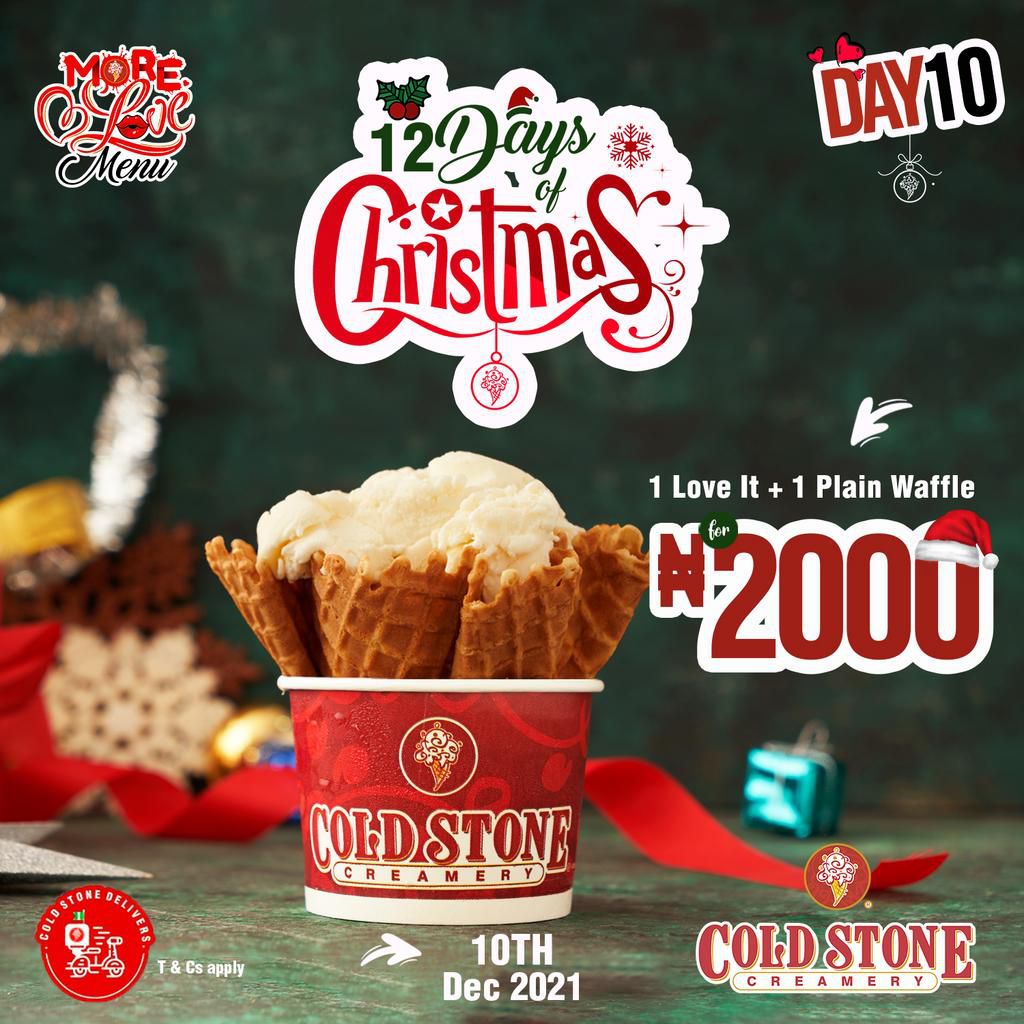 Cold Stone brings the festive vibes with the new Strawberry Cake Batter Flavour and 12 days of Christmas Spe