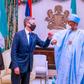 Muhammadu Buhari and Antony Blinken (Channels TV)