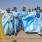 Senate President, Ahmed Lawan in company of senators in Daura to attend the trubanning ceremony of Yusuf Buhari  (Daily Trust)