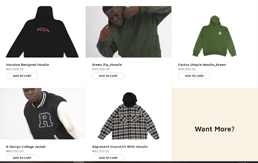 Say hello to Rooomxix's ecommerce website!