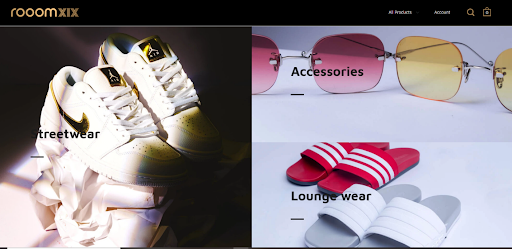 Say hello to Rooomxix's ecommerce website!