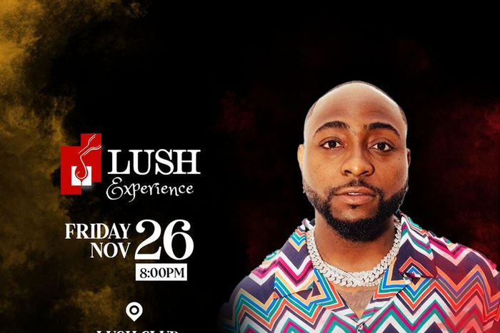 Davido to attend Lush Club grand opening