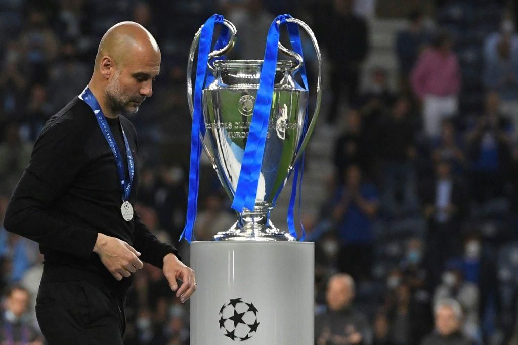 Pep Guardiola's Manchester City were beaten finalists in the 2021 Champions League final