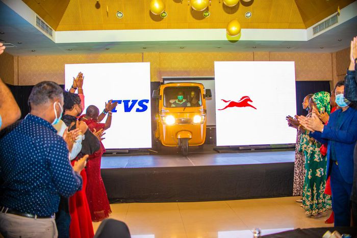 The TVS King Deluxe Plus with iTouch being unveiled