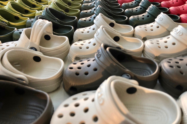 Crocs wall of little crocs