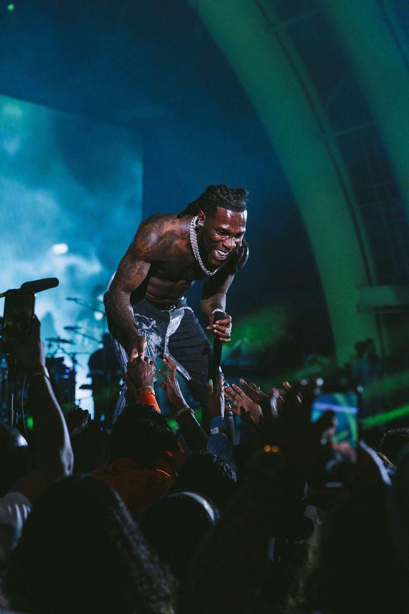 Burna Boy at Hollywood Bowl. (Spaceship)