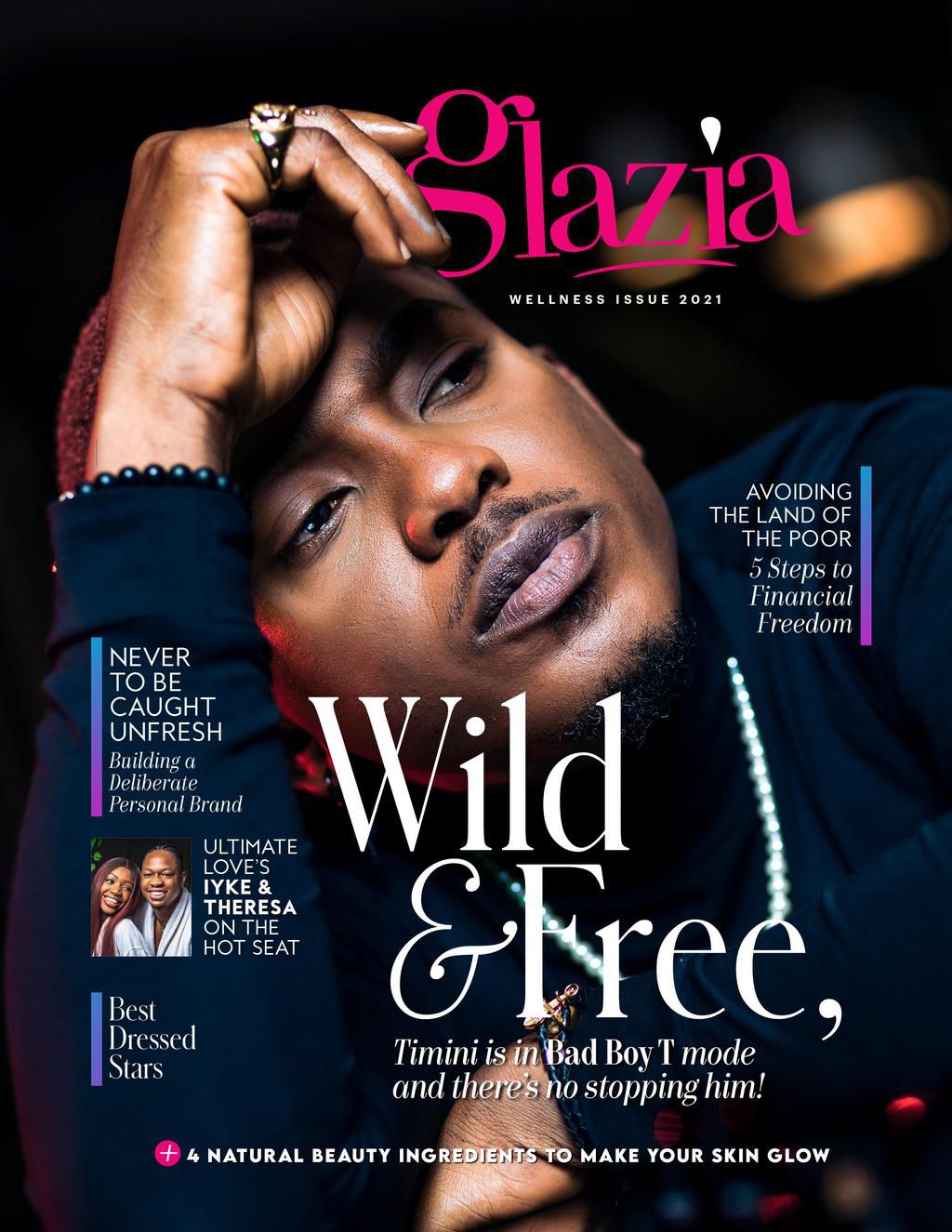 Timini on Glazia Magazine cover