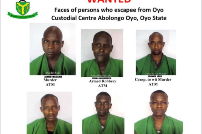 FG releases photos and names of Oyo fleeing inmates (NCS)