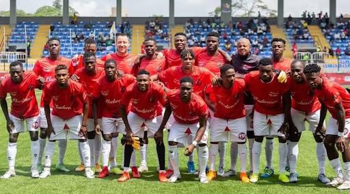 Budweiser Kings FC led by the Team Captain, International Football Legend, John Terry at the Budweiser Game of Kings Football Match in Lagos.