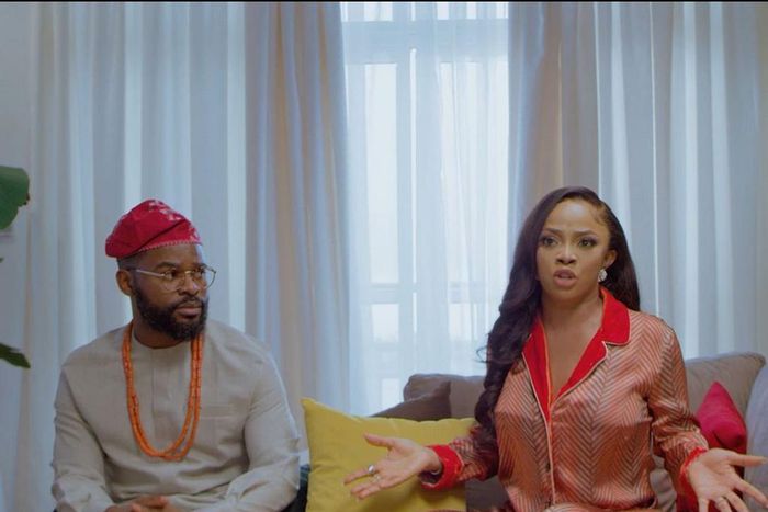 Toke Makinwa and Falz in 'Therapy' [Instagram/house21tv]