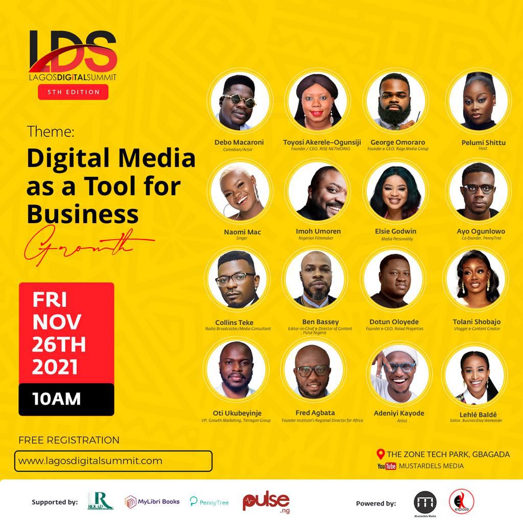 Mustardels Media and Expoze Nigeria set to host 5th edition of Lagos Digital Summit