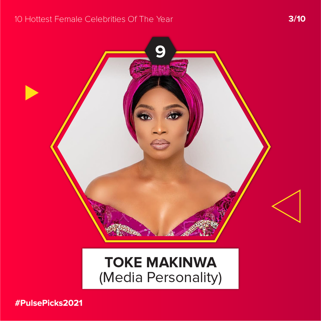 Toke Makinwa has become a regular on this list