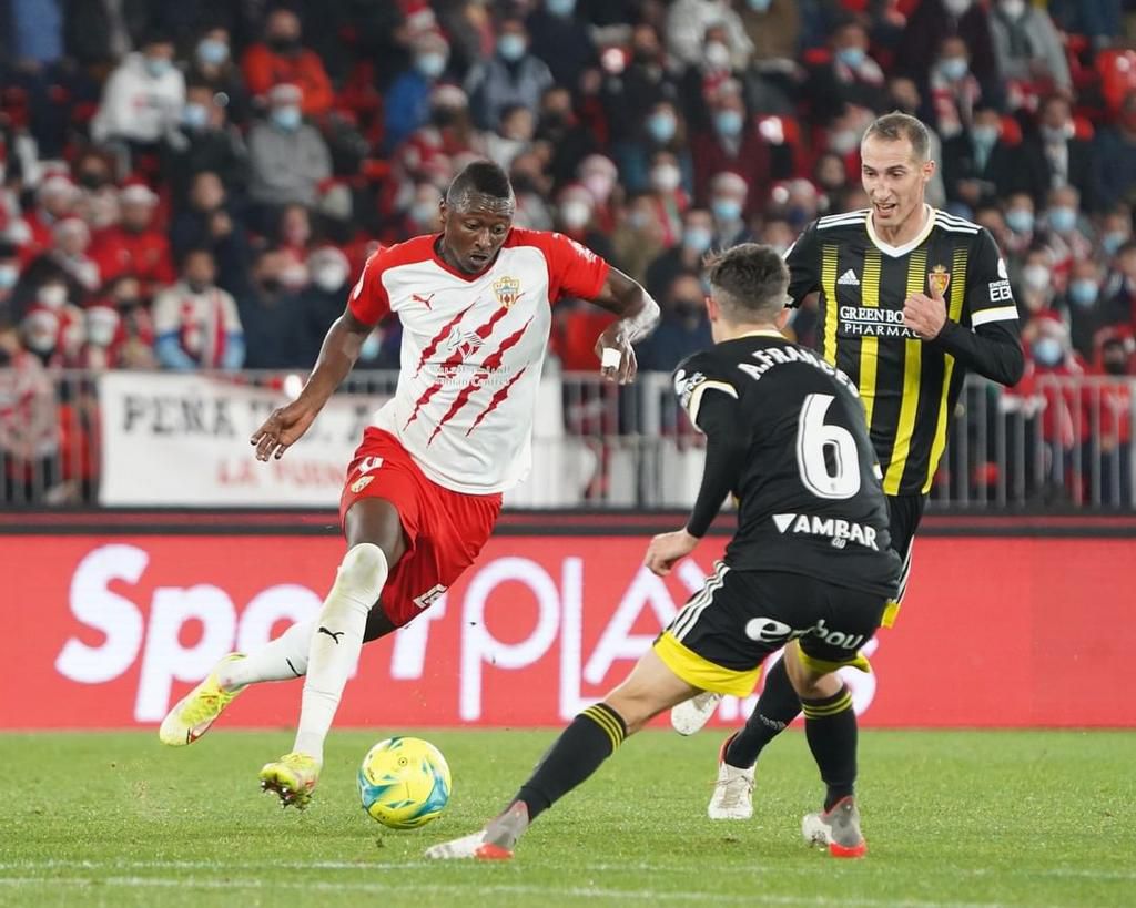 Umar Sadiq has been involved in 14 goals this season for Almeria in 19 matches.