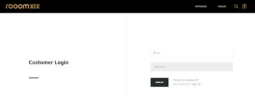 Say hello to Rooomxix's ecommerce website!