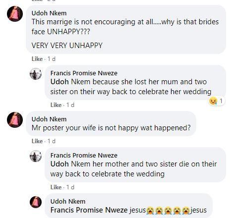 "We lost my mother-in-law and her 2 daughters" – Groom explains bride’s sad mood to critics