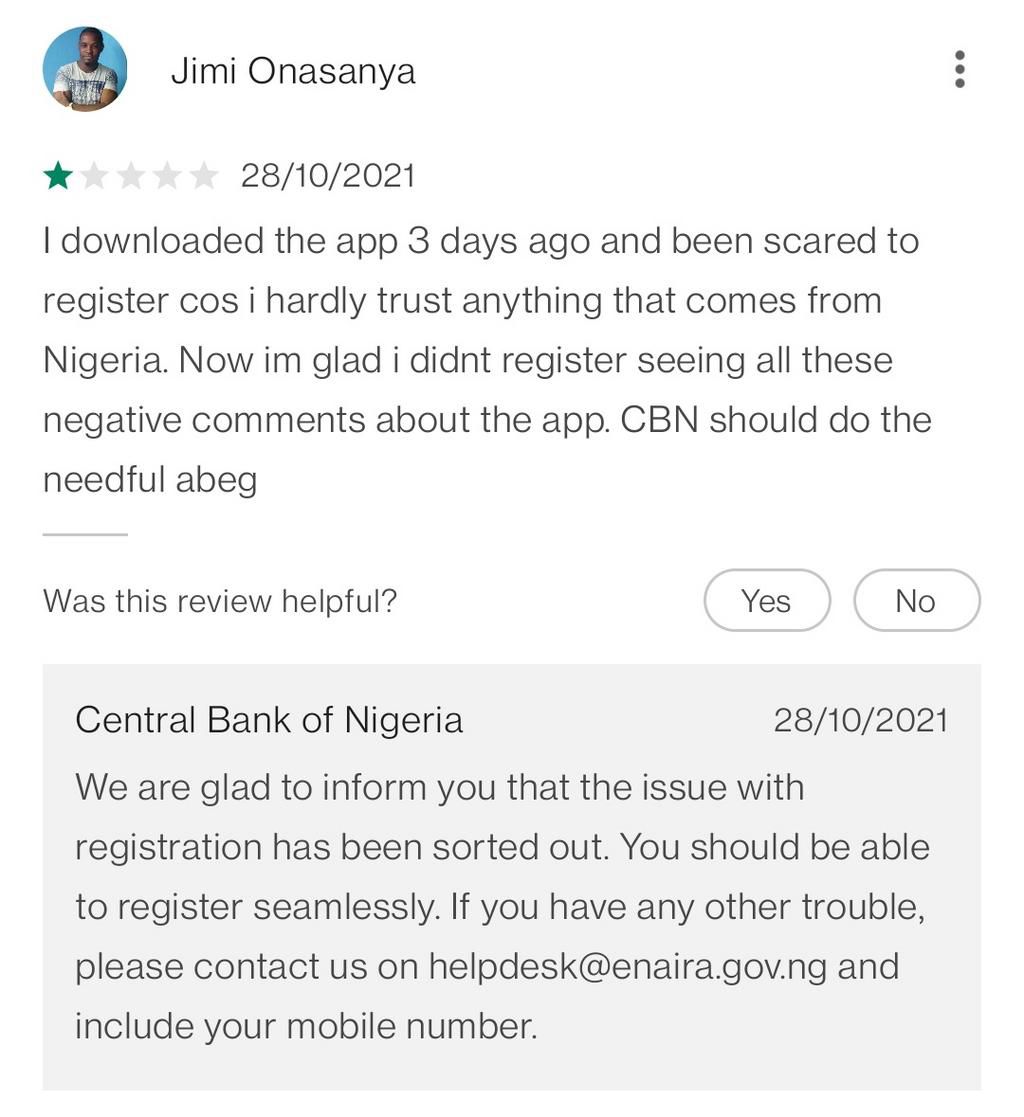 CBN says the eNaira app has been updated to fix previous issues
