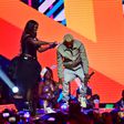 Tiwa Savage spraying Portable