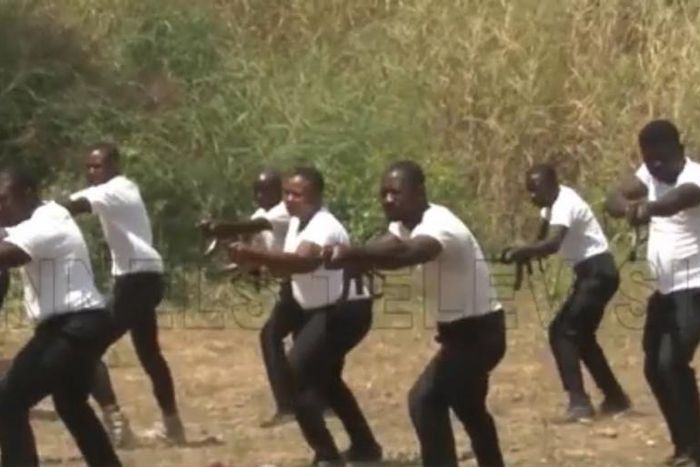 SWAT officers in basic training in 2020 [Channels TV]