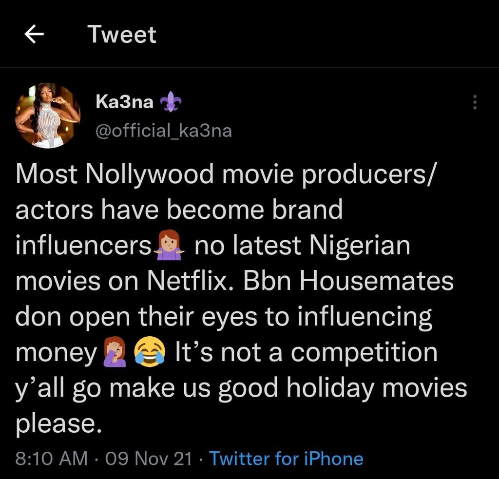 Ka3na Jones tweet [Twitter]