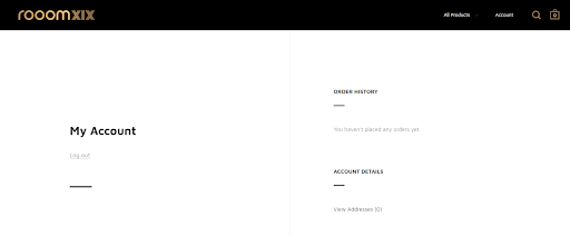 Say hello to Rooomxix's ecommerce website!