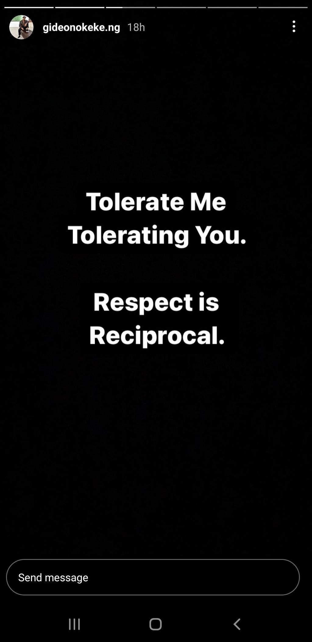 Gideon Okeke's IG post [Instagram]