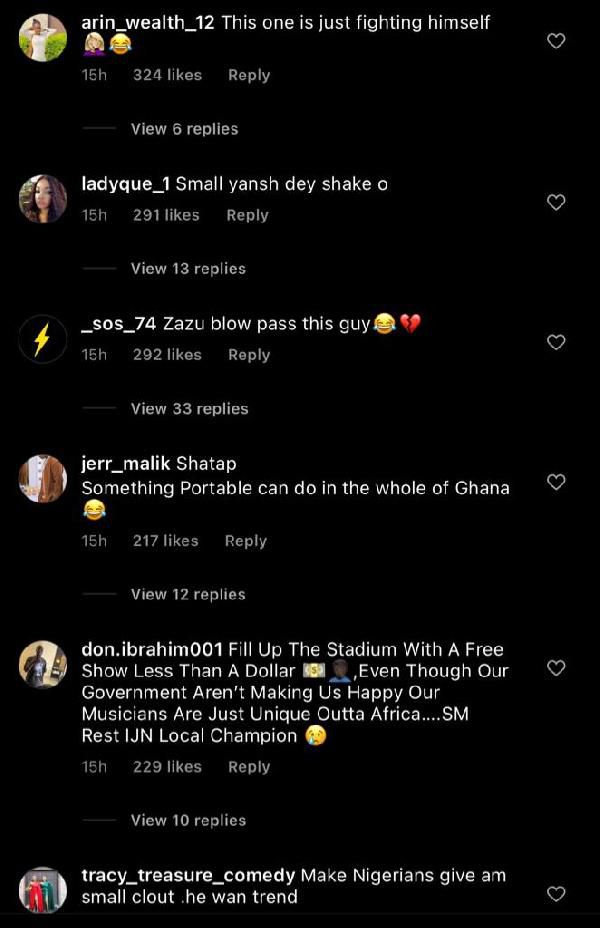 Nigerians descend on Shatta Wale