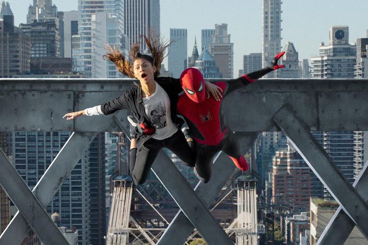Zendaya and Tom Holland in "Spider-Man: No Way Home."