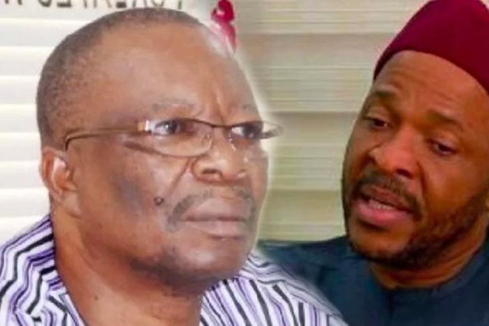 ASUU President, Prof Emmanuel Osodeke and the Minister of State for Education, Emeka Nwajiuba (Punch)