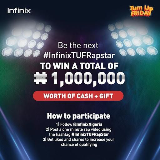 Infinix is sponsoring this year’s edition of the Turn Up Friday Show and dishing out juicy rewards!