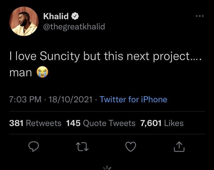 Khalid is set to release an EP this fall