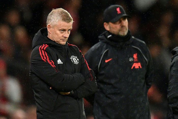 Manchester United manager Ole Gunnar Solskjaer (left) is under intense pressure following a string of poor results