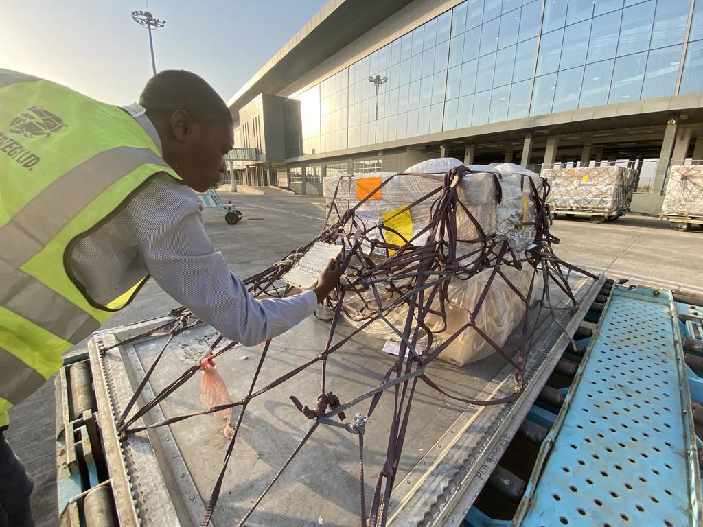 COVID-19 vaccines from the Mastercard Foundation and Africa CDC’s Saving Lives and Livelihoods initiative lands in Nigeria